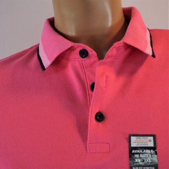 PRIMARK Women's Polo Shirt Pink Stretch OEKO - TEX Confidence In Textiles Sz S - Picture 3 of 10